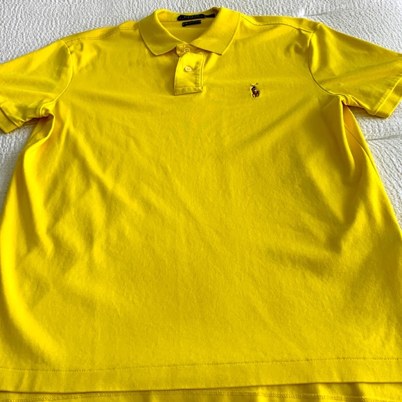 Polo Ralph Lauren in bright yellow, Size medium, Pima soft touch. - Picture 2 of 6